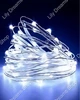 Светодиодная новогодняя USB гирлянда роса 100 LED 10м на медной проволоке от батареек Белый - изображение 1