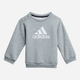 Дитячий спортивний костюм (світшот + штани) для хлопчика adidas I Bos Logo Jog H28835 74 см Чорний/Сірий (4064053816946) - зображення 2