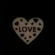 Брелок светящийся Magic Shine Сердце Love Темнорозовый (4.11-10) - изображение 2