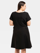 Sukienka trapezowa damska Plus Size Karko SC255 50 Czarna (5903676222637) - obraz 2