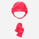 Дитячий комплект (шапка + рукавиці) для дівчинки Nike 6A2781-A4F 46 см Рожевий (633716948030) - зображення 2