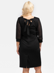 Sukienka ołówkowa damska Plus Size Karko U565 50 Czarna (5903676026631) - obraz 2