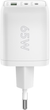 Ładowarka do telefonów Goobay 65 W USB-A USB-C PD GaN White (4040849647543) - obraz 2