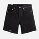 Krótkie spodenki damskie jeansowe Levi's 501 Mid Thigh Short 85833-0016 27 Czarne (5400898909136) - obraz 7