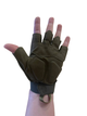 Перчатки тактичні KOMBAT UK Alpha Fingerless Tactical Gloves S оливковий - зображення 6