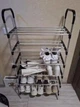 Полиця для взуття 6 секцій New shoe rack 56 х 28 х 113 см складна металева містка підставка під взуття - зображення 6