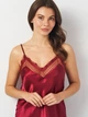 Пижама (майка + шорты) женская Trendyol THMSS22PT0632 38 Burgundy (8683048548332) - изображение 6