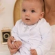 Хрестильний набір одягу з бавовни для малюків Модний карапуз 03-00575 білий 62 см (3 мiс.) - изображение 2