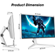 Монитор 27" KOORUI GN10 2K VA 240Hz Б/В - изображение 9