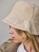 Панама No Brand тепла Teddy Bear букле з каракуля бежева - зображення 5