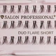 Пучкові вії для нарощування подвійні Salon Duo Flare Individual Lashes, SHORT - зображення 2
