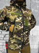 Тактична куртка з водовідштовхуючим матеріалом Softshell Multicam L - изображение 5