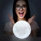 Светодиодный 3D ночник луна Moon Touch Control 15 см 5 режимов свечения на подставке - изображение 4