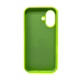 Защитный чехол-накладка Silicone Full Case AA Open Cam для Apple iPhone 16 Shiny Green (FullOpeAAi16-24) - изображение 2