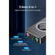 Звуковая карта Vention USB2.0 External Stereo Sound Adapter with Volume Control 0.15m ABS Type Black (CDRBB) - изображение 3