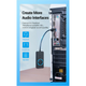 Звуковая карта Vention USB2.0 External Stereo Sound Adapter with Volume Control 0.15m ABS Type Black (CDRBB) - изображение 4