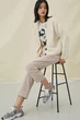 Брюки H&M 1011909П 38 бежевый - изображение 2