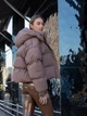 Пуховик зимний короткий женский Alisa Line Agata XS Шоколадный (2500000065620) - изображение 4