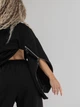 Свитшот оверсайз женский Alisa Line Milan M-L Черный (2500000066412) - изображение 4