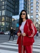 Толстовка на молнии с капюшоном оверсайз женская Alisa Line Madrid M-L Красная (2500000066863) - изображение 4
