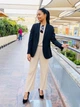 Брюки женские Uniqlo 969983617 M Бежевые (1159816514) - изображение 8