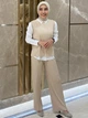 Брюки женские Uniqlo 969983617 M Бежевые (1159816514) - изображение 12