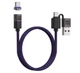 Магнітний кабель зарядки Energy Fort 5А Type-C до Type-C(USB), 240 Вт,480 Мбіт/с (0,5 м) - зображення 1