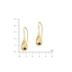 Серебряные Серьги Капля gold SE - изображение 2