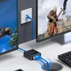 Сетевой разветвитель коммутатор на 2 порта RJ45 - 1 Гбит/с Портативный Черный - изображение 4