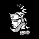 Наклейка на Авто / Мото / Витрину на Стекло Кузов " Аниме - Наруто - Наруто Удзумаки - Naruto - ТИП1 " белый цвет - изображение 1