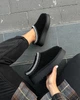 Женские короткие угги с вышивкой Hengji 36р(23см) черные замшевые (3540-36) - изображение 7