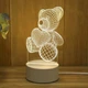 3D світильник нічник Sleep Lamp Teddy Bear - изображение 2