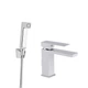 Змішувач для раковини Qtap Gemini (з гігієнічним душем) QTGEM272CRW45691 Chrome/White - зображення 1