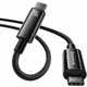 Кабель Baseus Tungsten Gold Fast Charging Cable Type-C to Type-C 240W 2m CAWJ040101 Black - изображение 2
