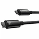 Кабель Baseus Tungsten Gold Fast Charging Cable Type-C to Type-C 240W 2m CAWJ040101 Black - изображение 3