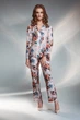 Атласна піжама з квітами 1715 pink flowers Shato XL rose (6000002224934) - изображение 1
