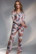 Атласна піжама з квітами 1715 pink flowers Shato XL rose (6000002224934) - изображение 2
