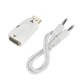 Конвертер перехідник адаптер HDMI to VGA + Jack Audio 3.5мм White - изображение 4