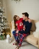 Детская пижама на девочку с брюками - Новогодний мишка - Family look для семьи рост 110-116 - изображение 10