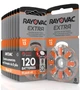 Батарейка Rayovac Extra ZA13, 120 штук, для слухових апаратів - зображення 1