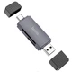 Картридер Hoco HB45 Spirit 2in1 USB/Type-C 2.0 Metal gray - изображение 1