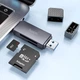 Картридер Hoco HB45 Spirit 2in1 USB/Type-C 2.0 Metal gray - изображение 5
