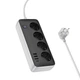 Удлинитель HOCO AC21 Sunlight 4-bit (1C3A) desktop socket (White) (250843) - изображение 3