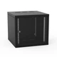 Шафа ZPAS 19", 10U, Z-BOX, змінні бічні стінки, скляні двері, 600x600 мм, максимально 100кг, чорна - зображення 2