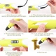 3D ручка с LCD дисплеем Pen 2 3Д принтер для рисования Желтая - изображение 2
