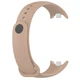 Силиконовый ремешок Original Design MiJobs для фитнес браслета Xiaomi Mi Band 8/9/10 с металлическим креплением Light Beige (mrk3354) - изображение 1