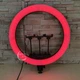 Профессиональная кольцевая RGB LED лампа Soft Ring Light MJ18 для селфи 45см с держателем на 3 телефона -SML-3. - изображение 5
