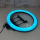 Профессиональная кольцевая RGB LED лампа Soft Ring Light MJ18 для селфи 45см с держателем на 3 телефона -SML-3. - изображение 8