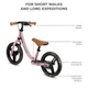 Rowerek biegowy Kinderkraft Space Dark Pink (KRSPAC23PNK0000) - obraz 5