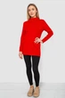 Светр жіночий однотонний колір червоний one size 244R5550 - изображение 2